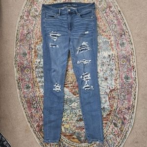 AE hi rise skinny jeans x-long